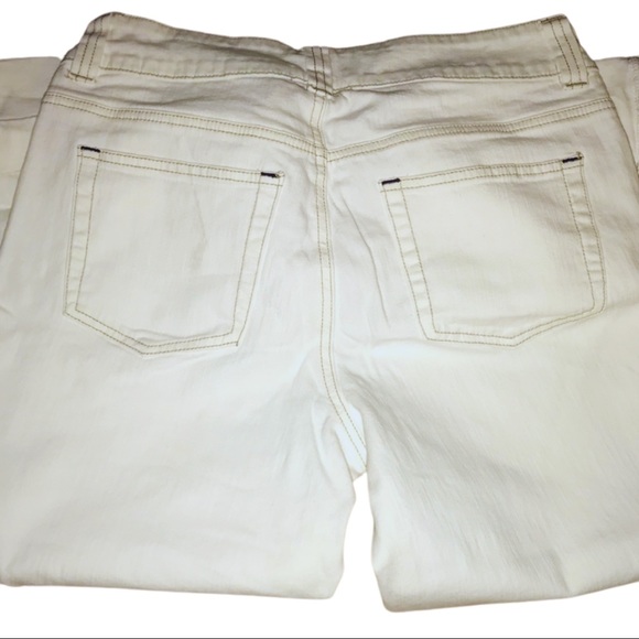New York & Company White Leg Capris Jeans Size 6 - Picture 5 of 5